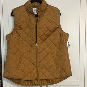 Old Navy Mustard Diamond Vest size XL
